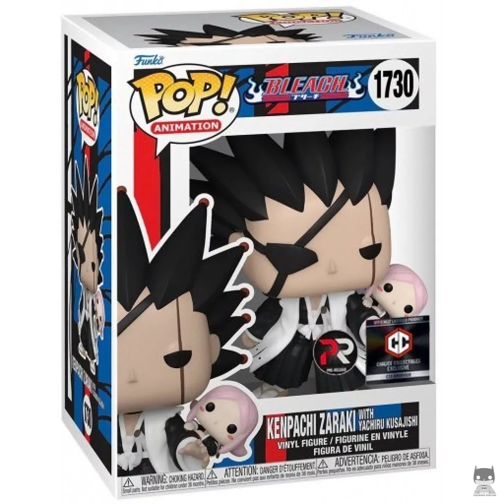 Kenpachi Zaraki with Yachiru Kusajishi Funko Pop! figure in its box