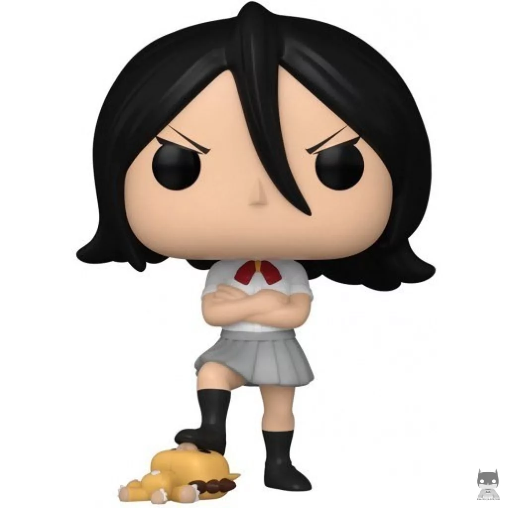 Rukia Kuchiki Standing on Kon Funko Pop! figure (Bleach)