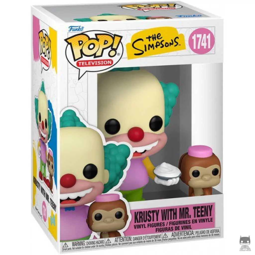 Krusty with Mr. Teeny Funko Pop! figure in its box