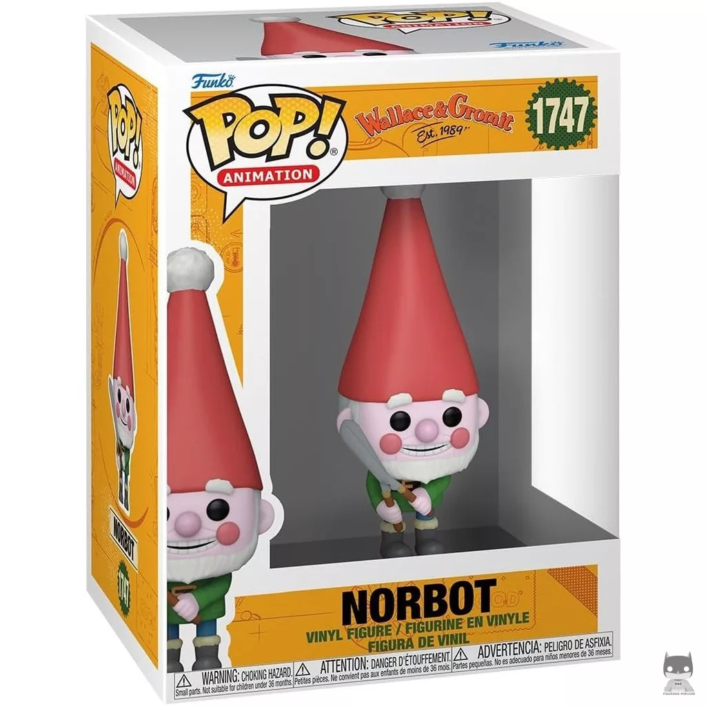 Norbot Funko Pop! figure in its box