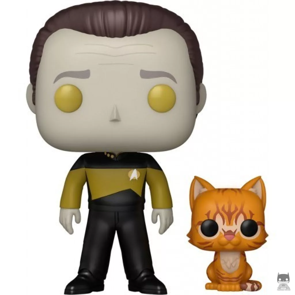 Data with Spot Funko Pop! figure (Star Trek)