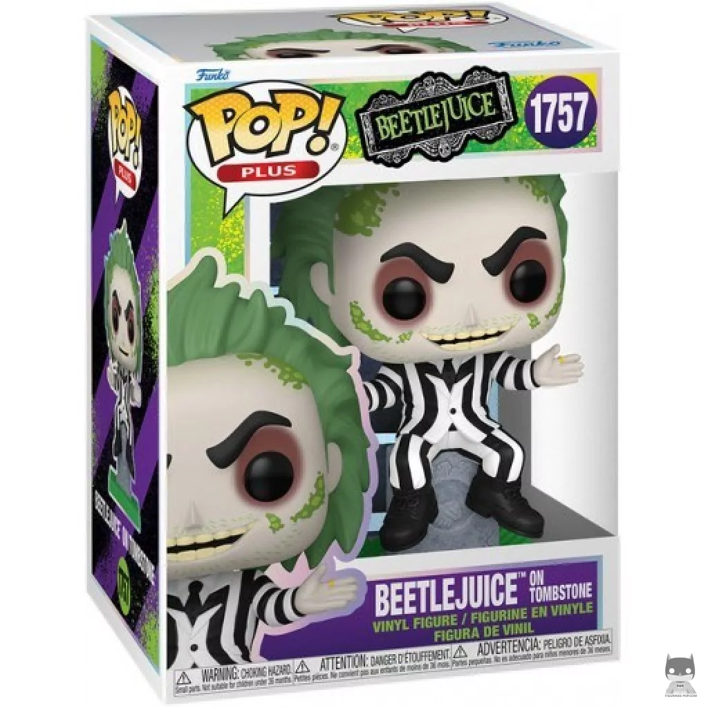 Beetlejuice on Tombstone Funko Pop! figure in its box