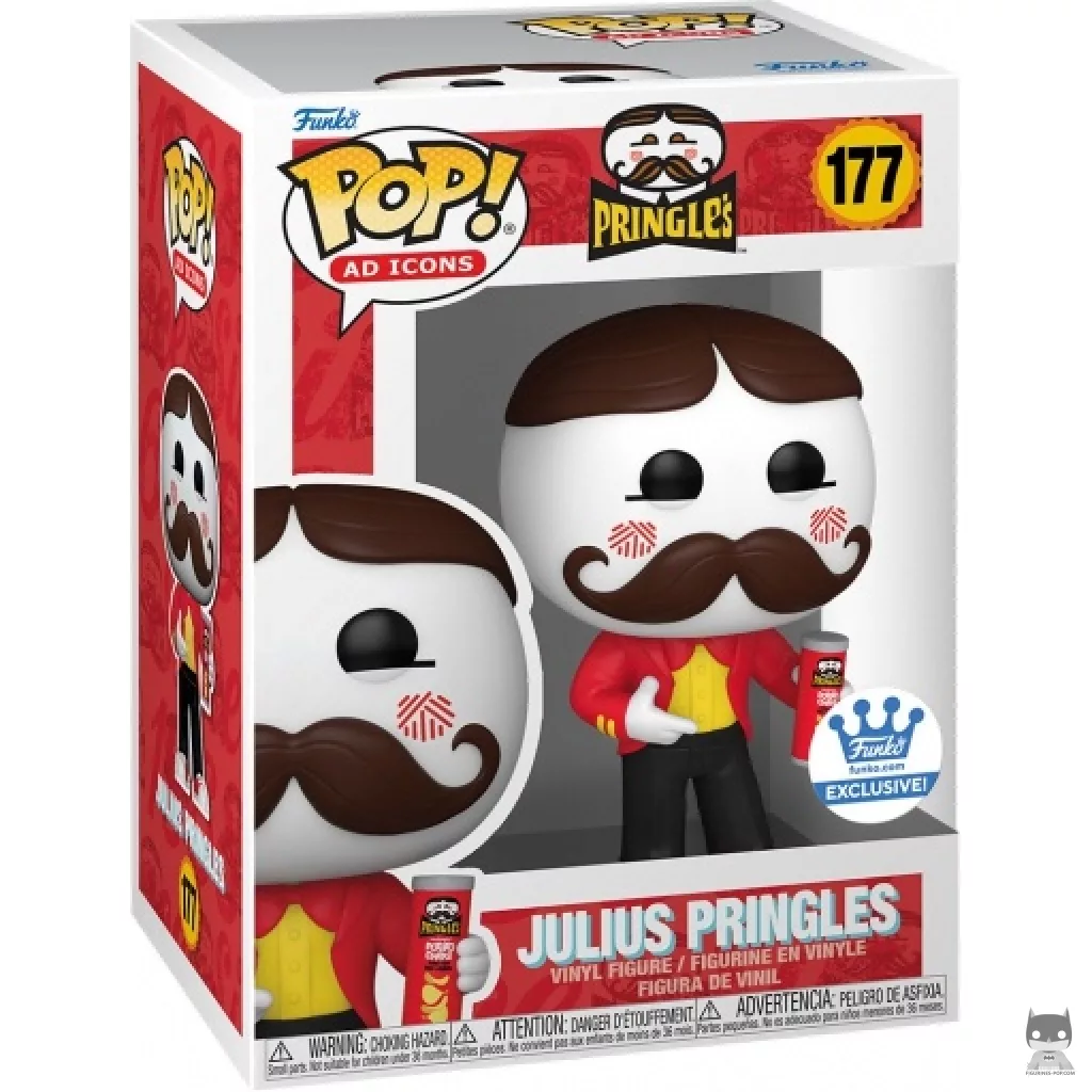 Julius Pringles Funko Pop! figure in its box