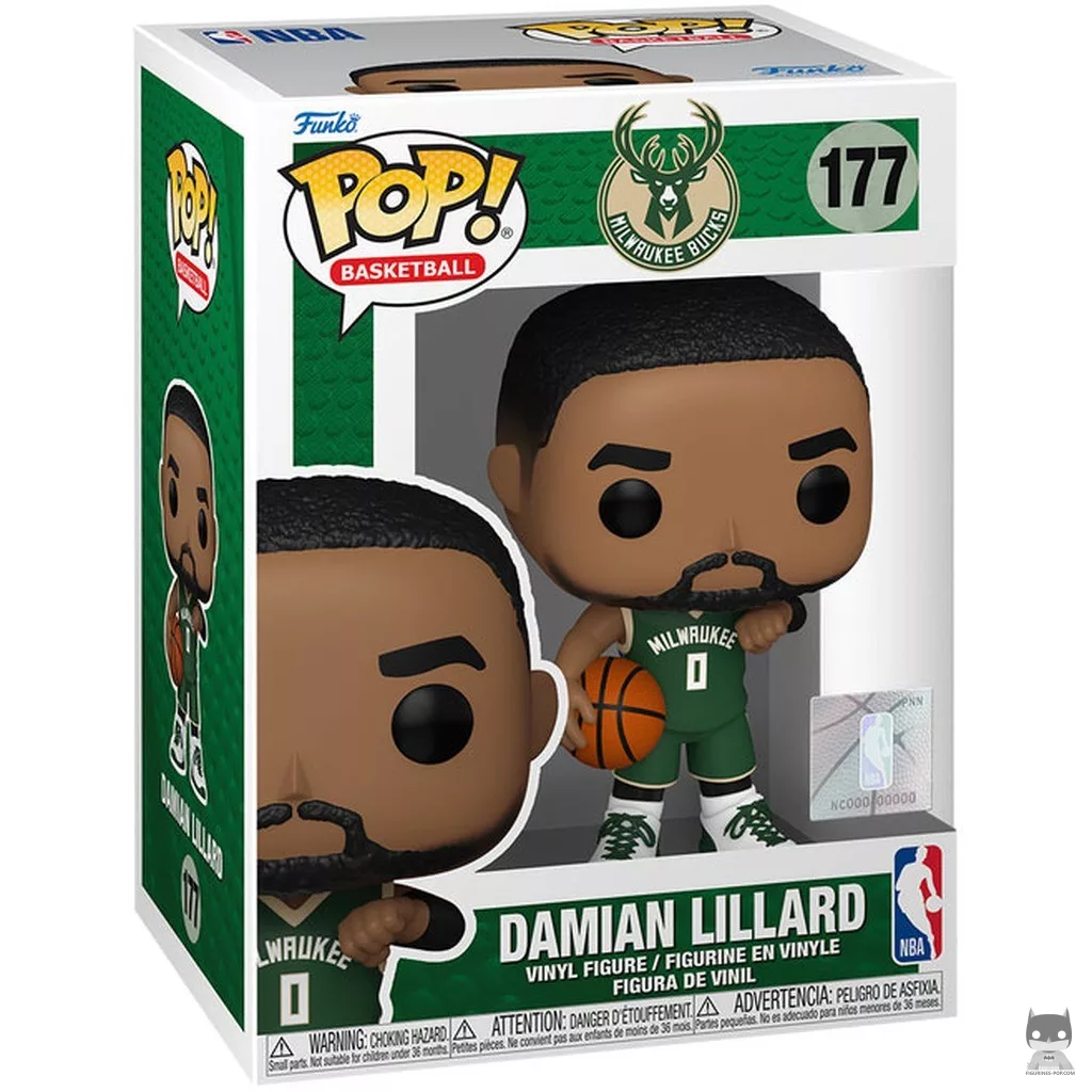Damian Lillard (Green Jersey) Funko Pop! figure in its box