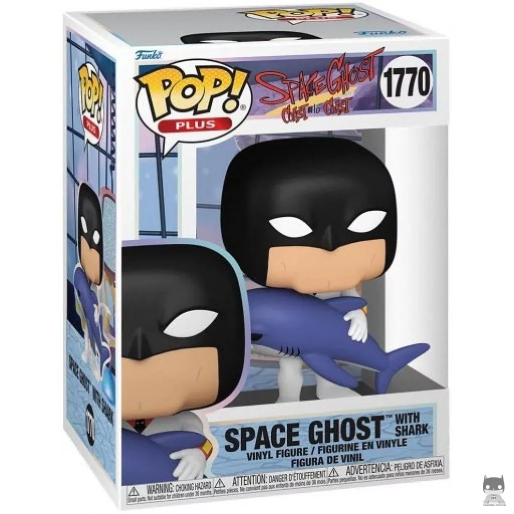 Space Ghost with Shark Funko Pop! figure in its box