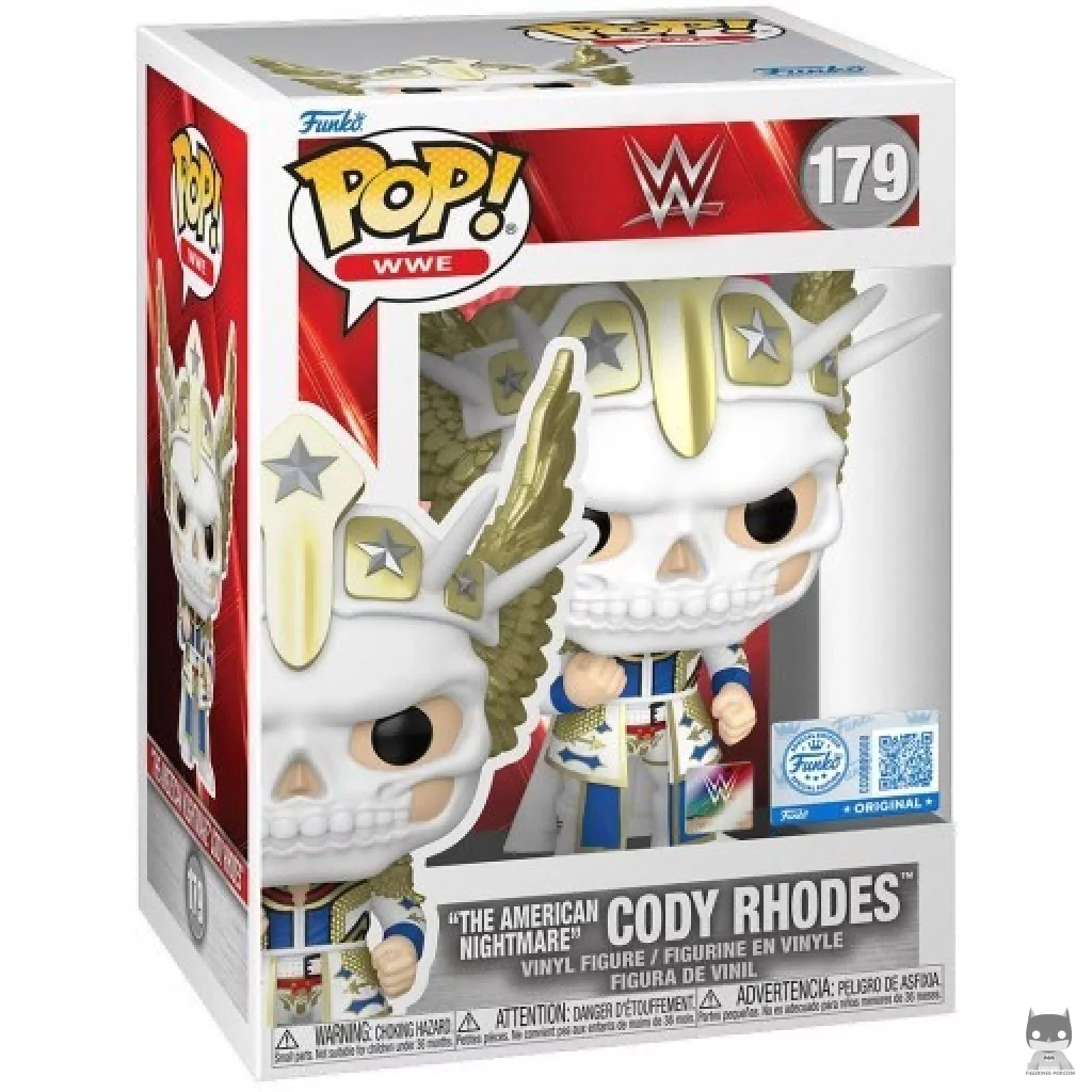 "The American Nightmare" Cody Rhodes (Masked) Funko Pop! figure in its box