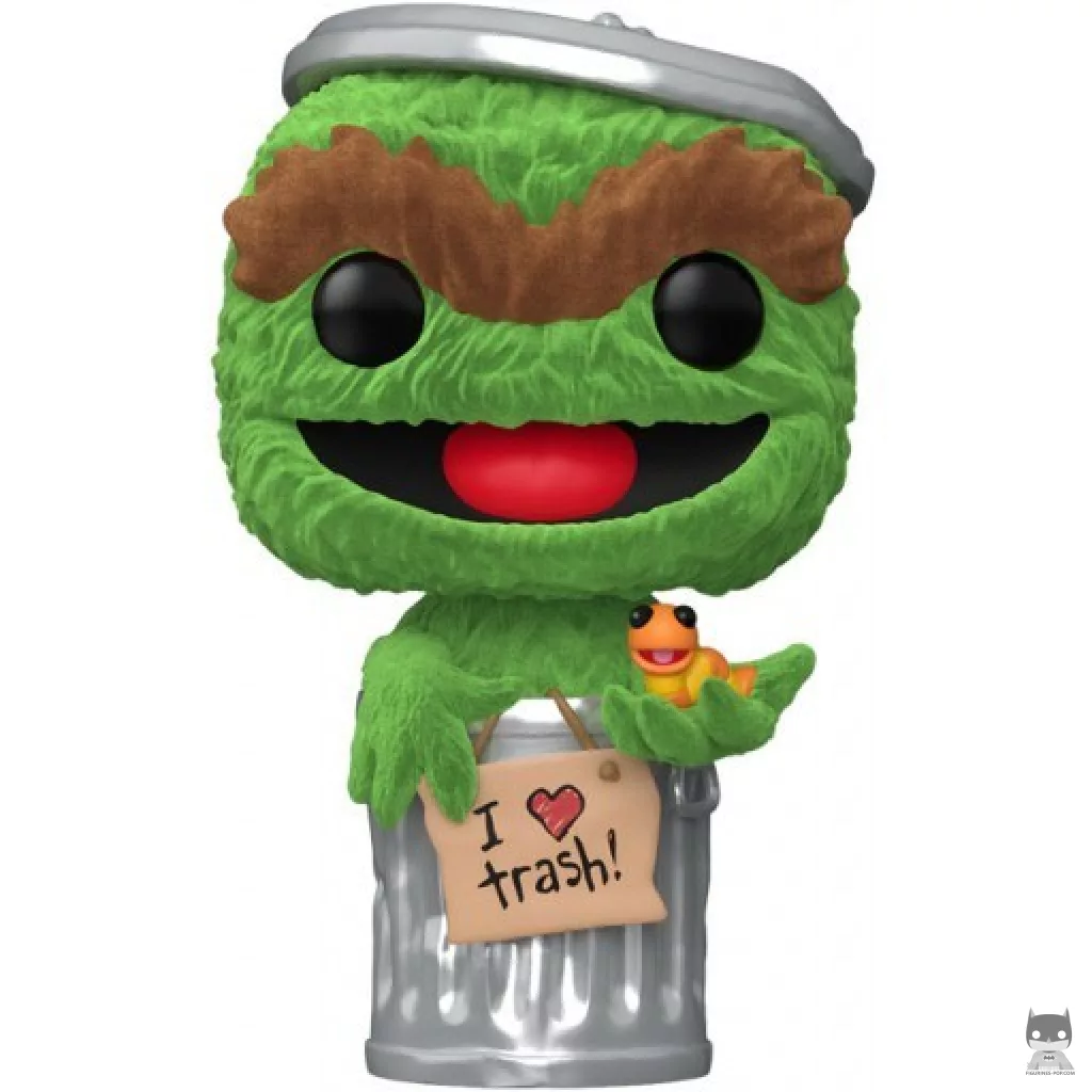 Oscar the Grouch (Flocked) Funko Pop! figure (Sesame Street)