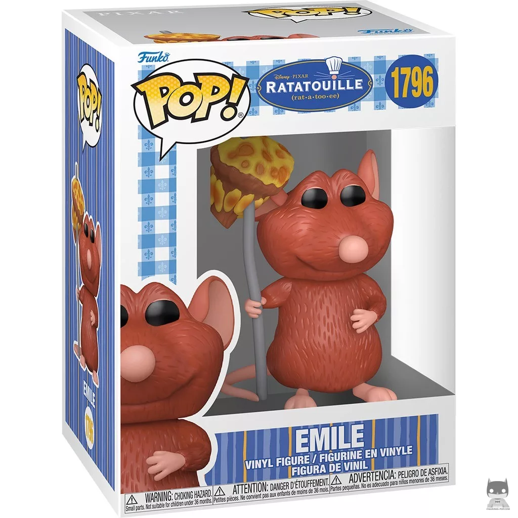 Emile with mushroom Funko Pop! figure in its box