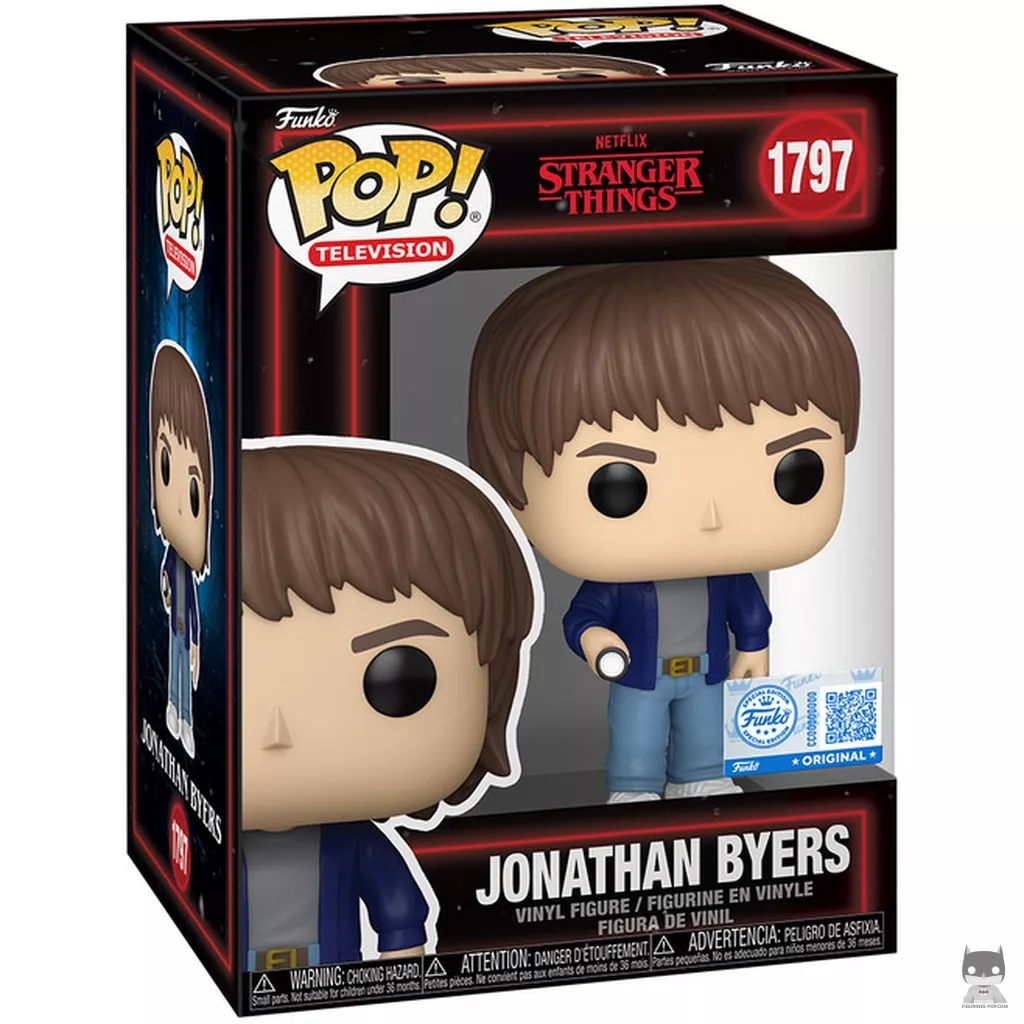 Jonathan Byers Funko Pop! figure in its box