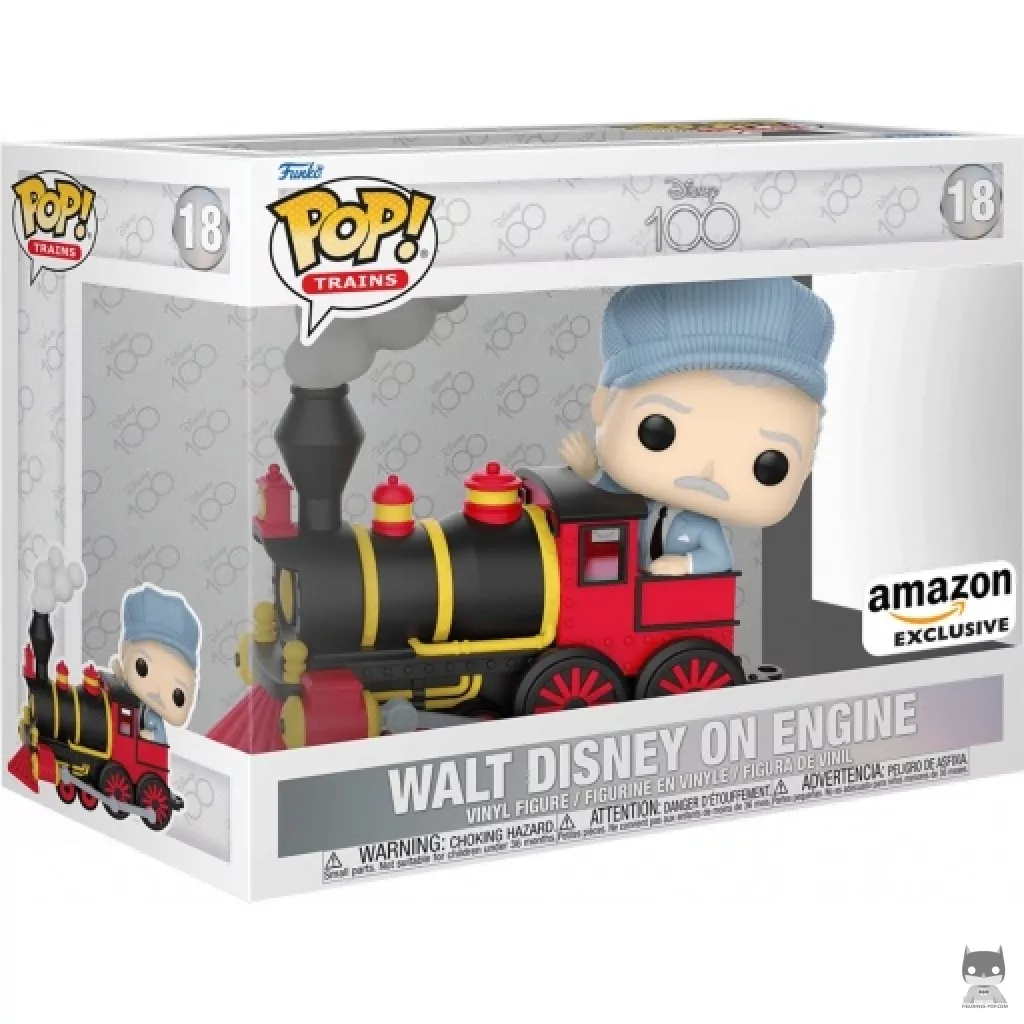 Walt Disney on Engine Funko Pop! figure in its box