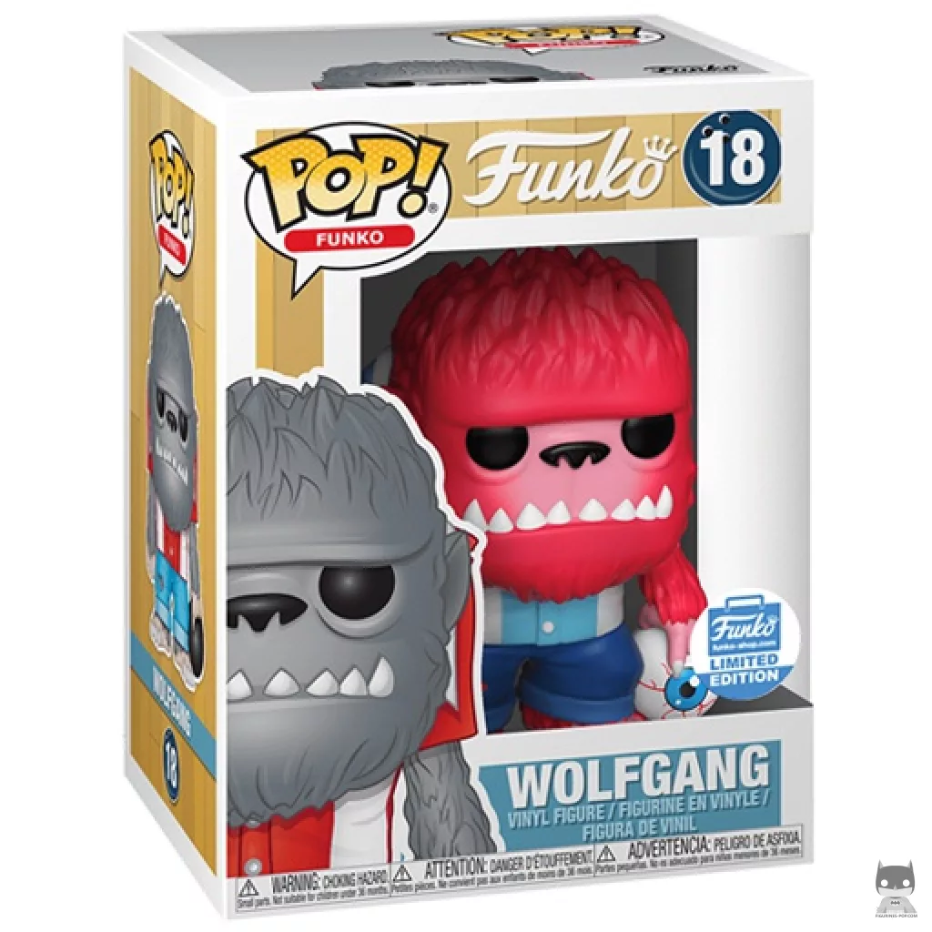 Wolfgang (Pink) Funko Pop! figure in its box