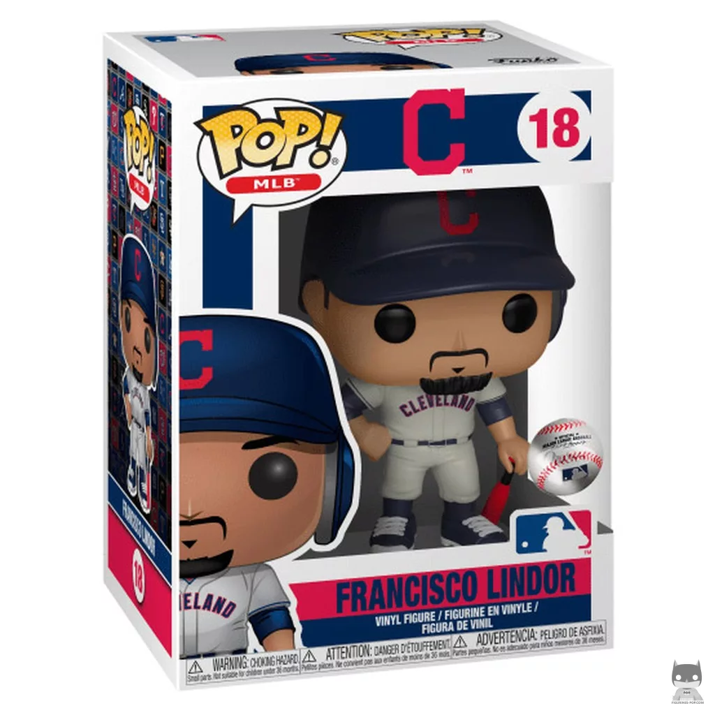 Francisco Lindor Funko Pop! figure in its box