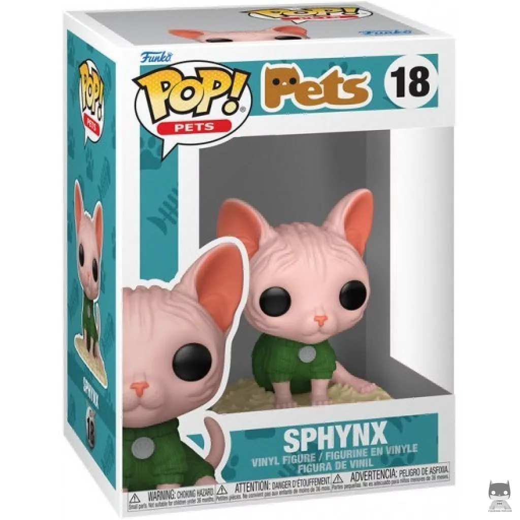 Sphynx Funko Pop! figure in its box