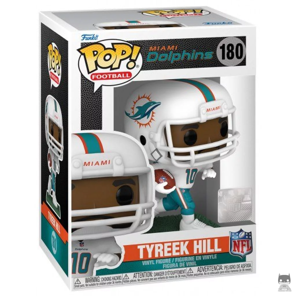 Tyreek Hill Funko Pop! figure in its box