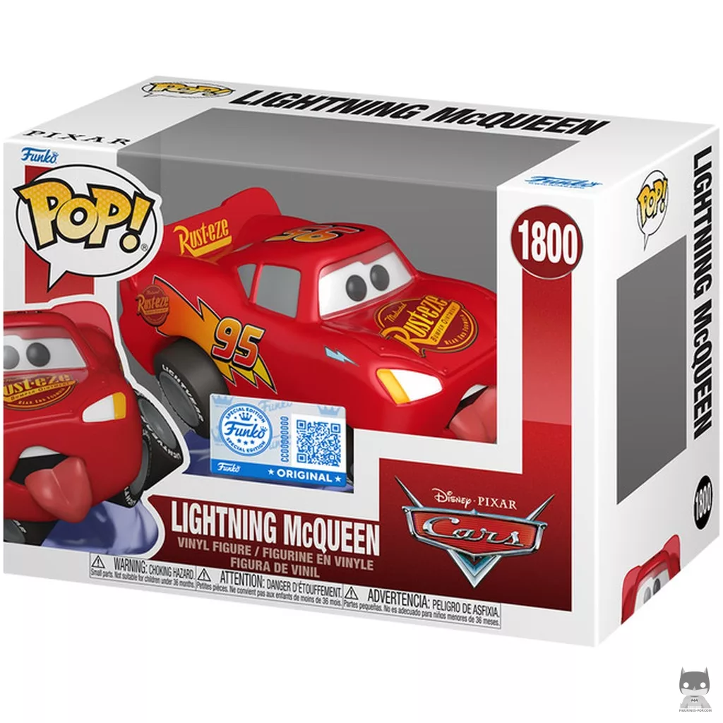 Lightning McQueen (Leaping) Funko Pop! figure in its box