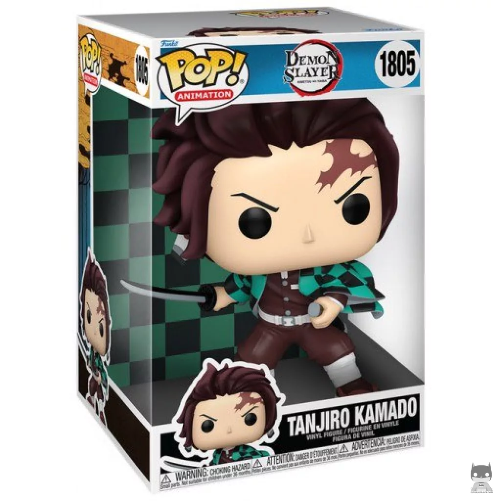 Tanjiro Kamado (SuperSized) Funko Pop! figure in its box