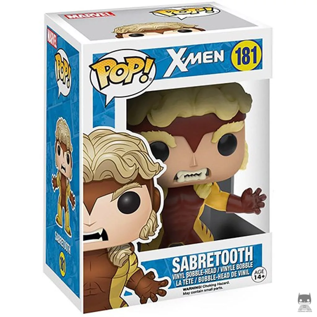 Sabretooth Funko Pop! figure in its box