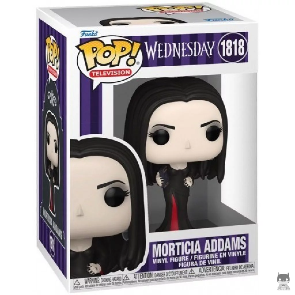Morticia Addams Funko Pop! figure in its box