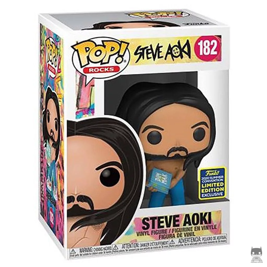 Steve Aoki Funko Pop! figure in its box