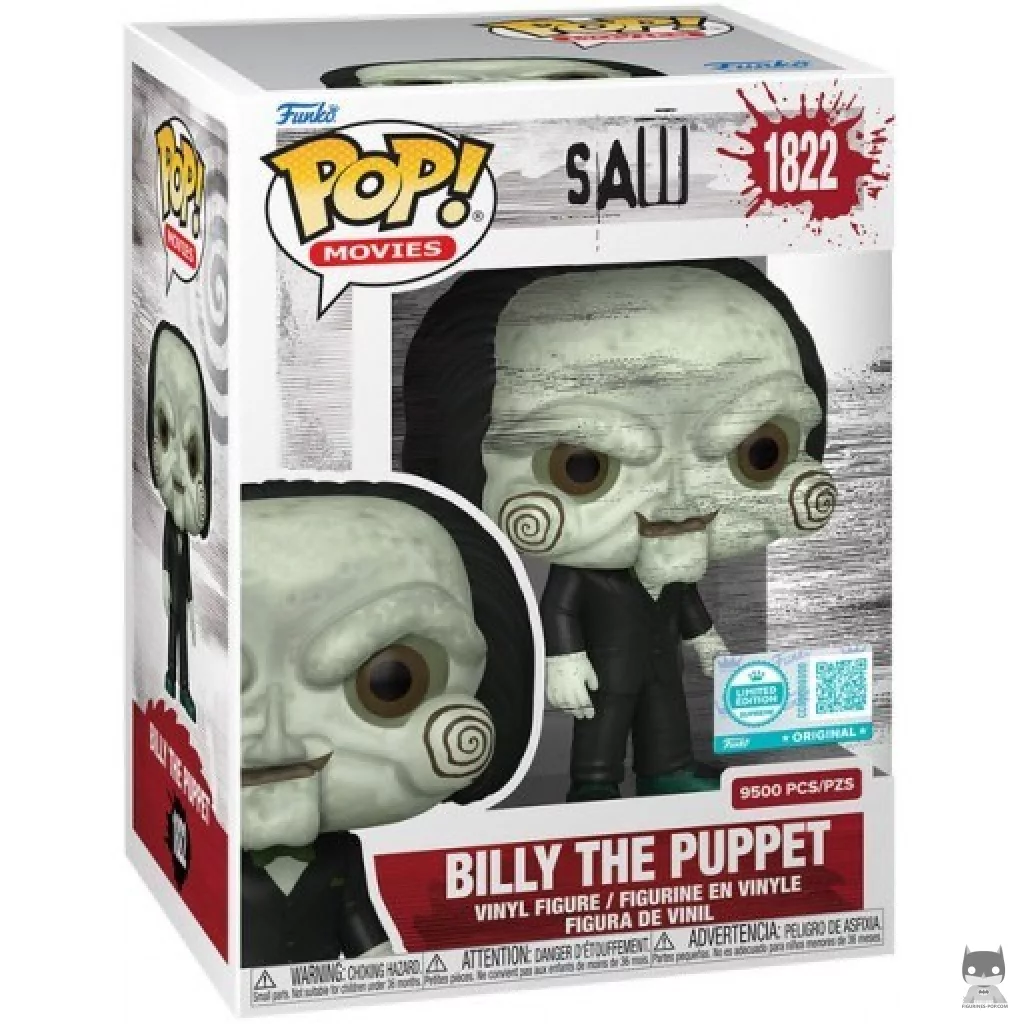 Billy the Puppet Funko Pop! figure in its box