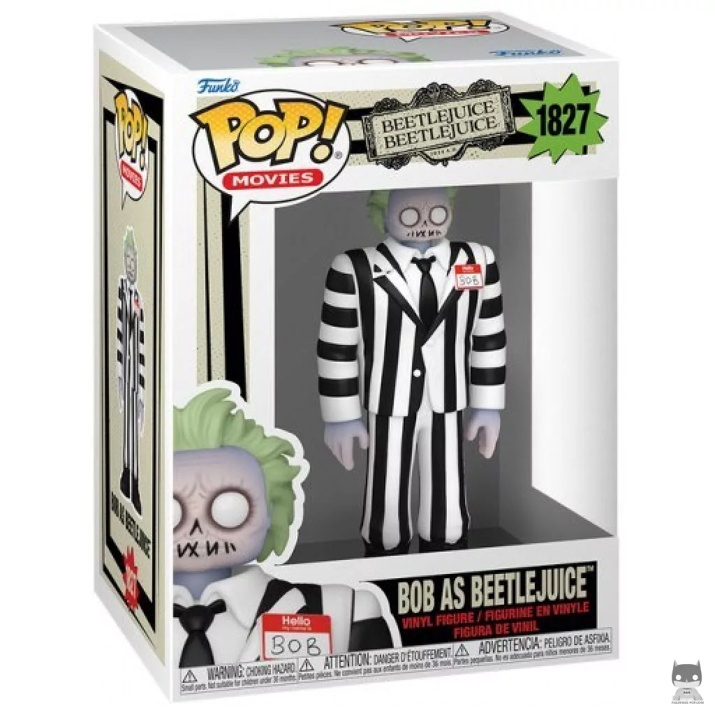 Bob as Beetlejuice Funko Pop! figure in its box