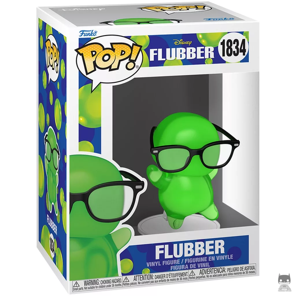 Flubber with Glasses (Translucent) Funko Pop! figure in its box