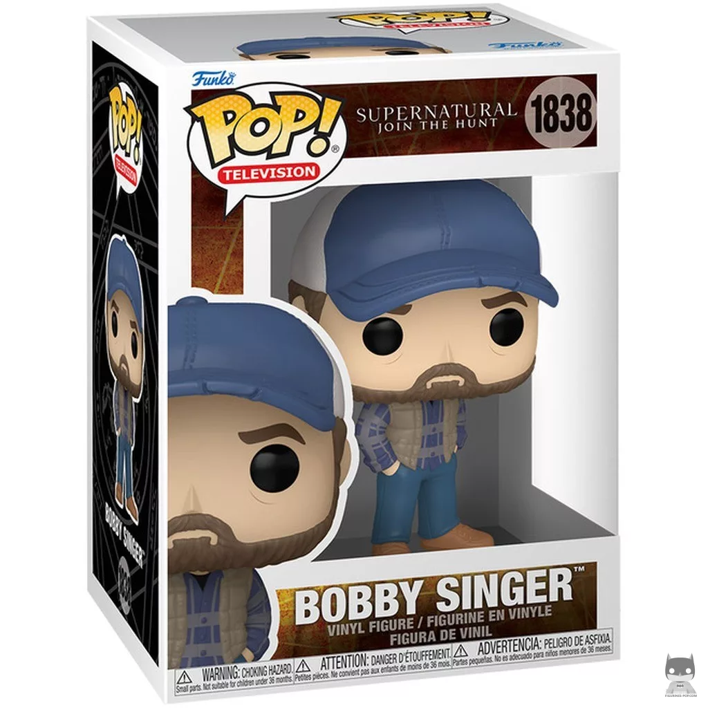 Bobby Singer Funko Pop! figure in its box