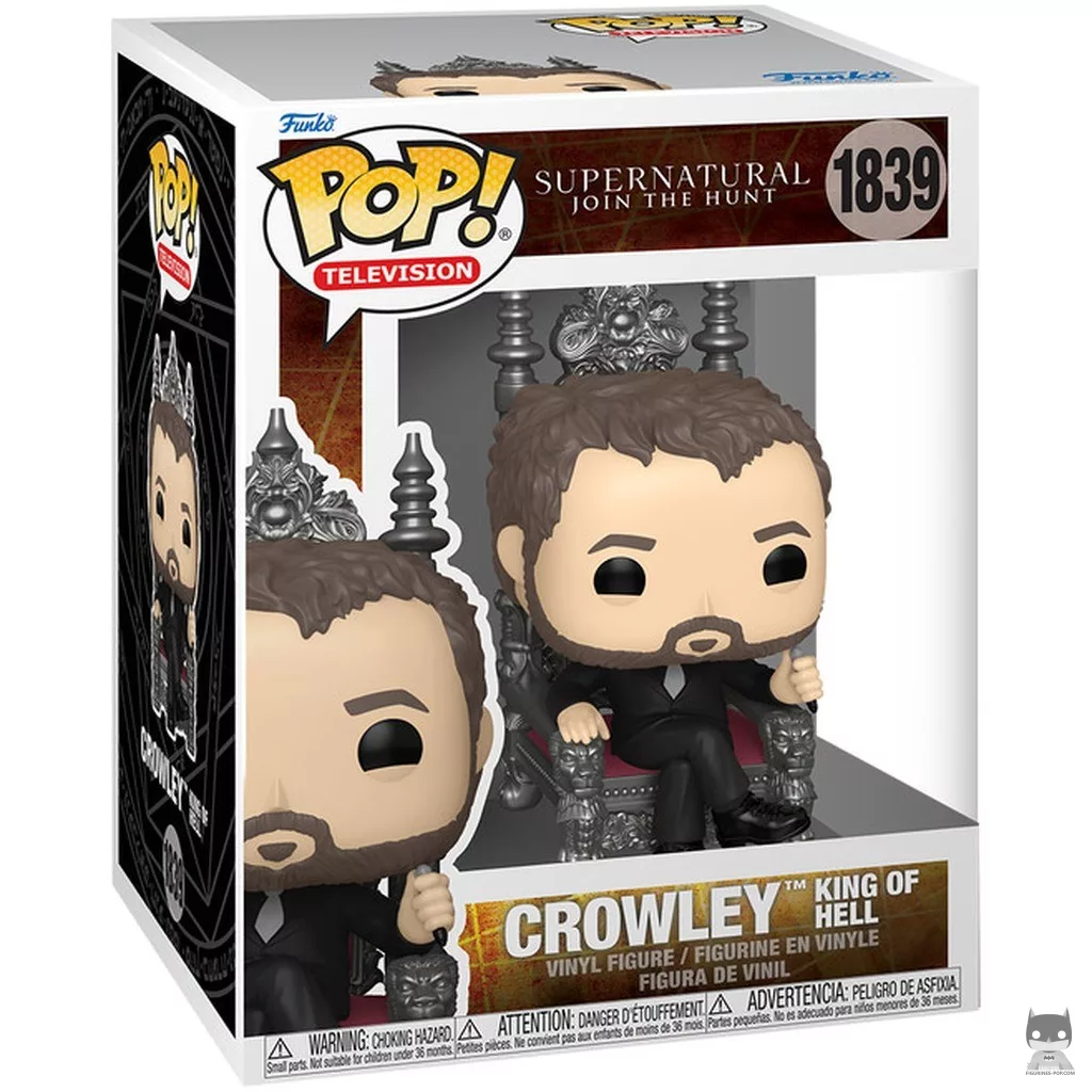 Crowley (King of Hell) Funko Pop! figure in its box