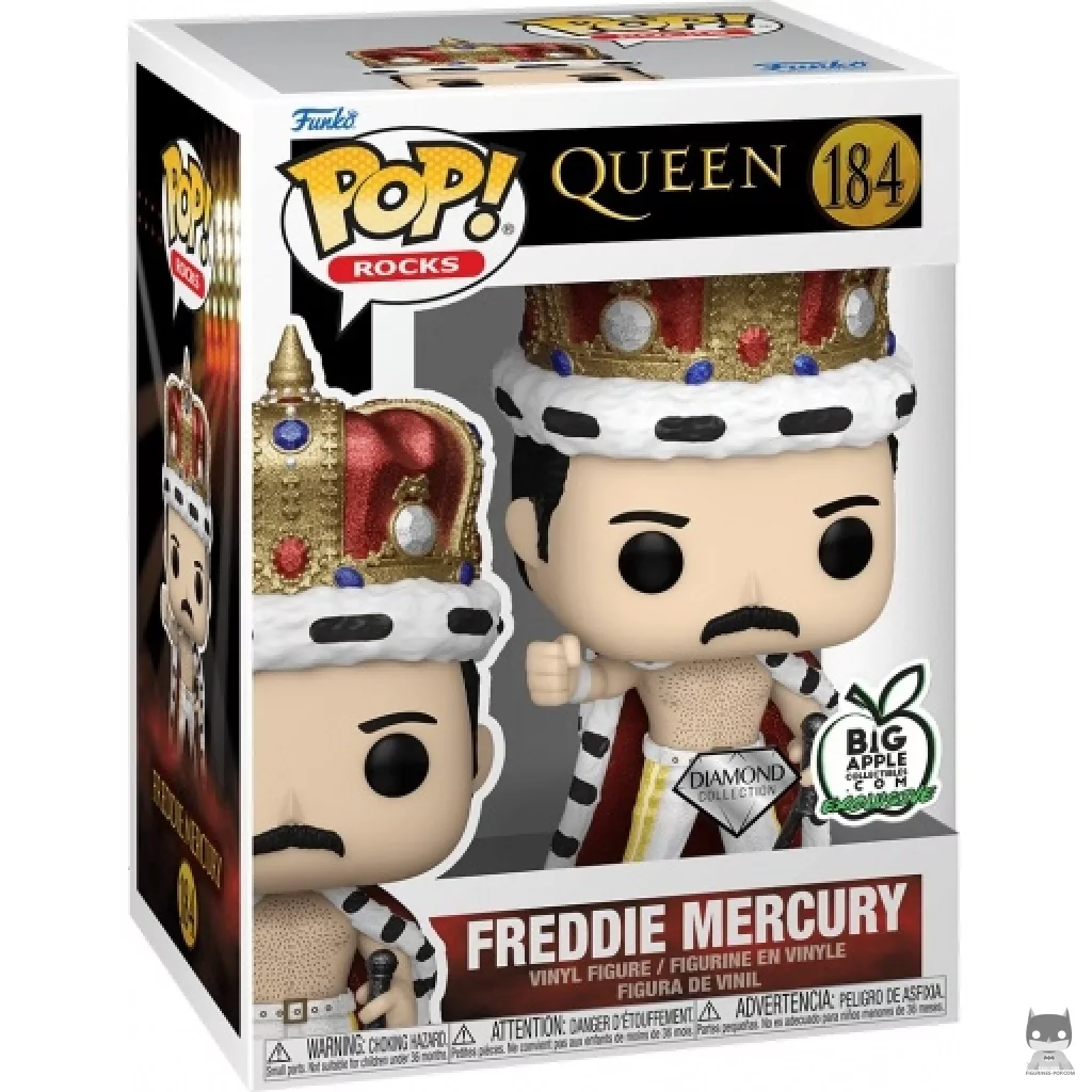 Freddie Mercury (Diamond Glitter) Funko Pop! figure in its box