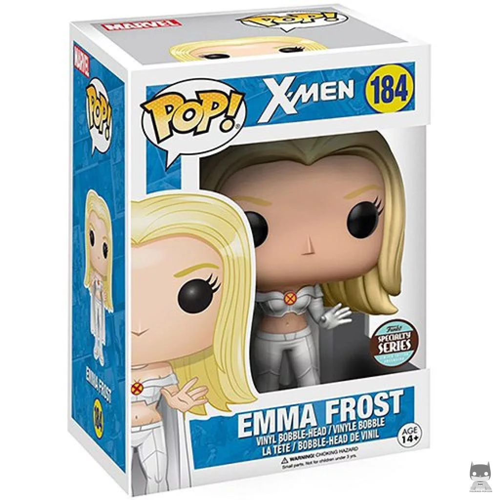 Emma Frost Funko Pop! figure in its box