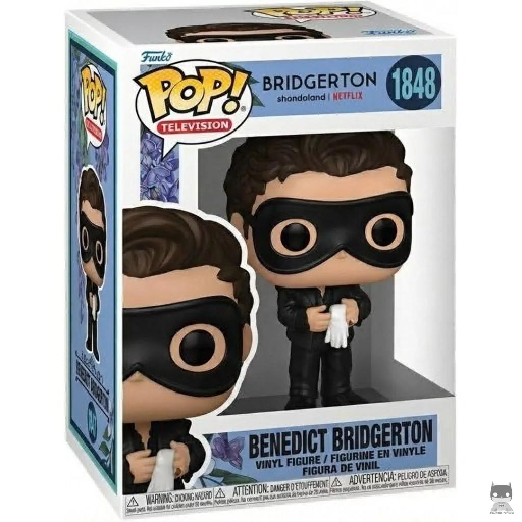 Benedict Bridgerton Funko Pop! figure in its box