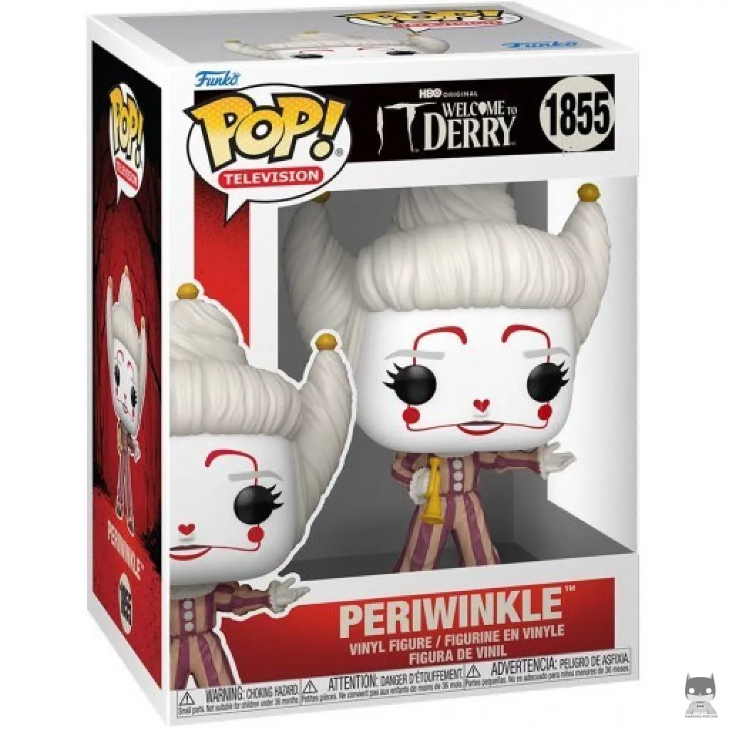 Periwinkle Funko Pop! figure in its box