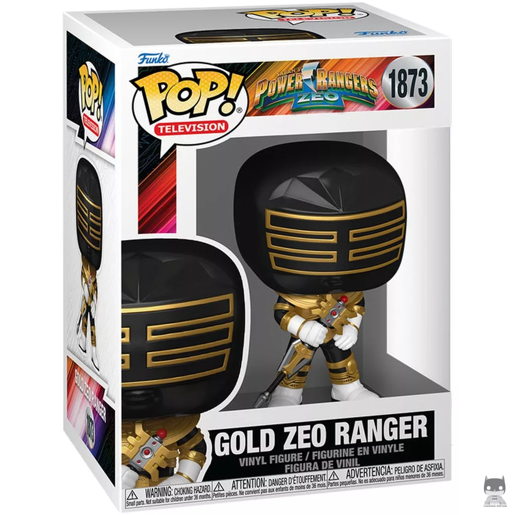 Gold Zeo Ranger Funko Pop! figure in its box