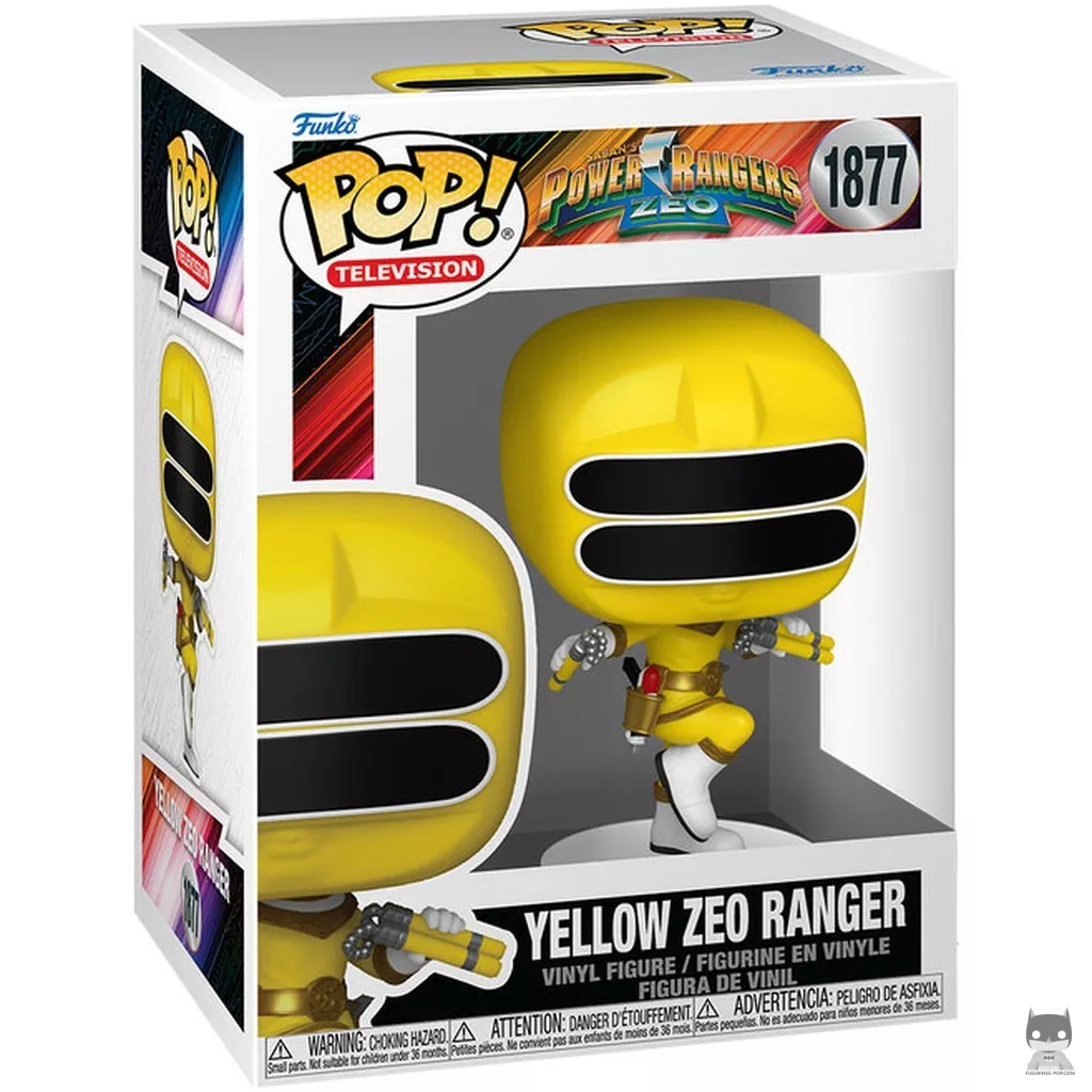 Yellow Zeo Ranger Funko Pop! figure in its box