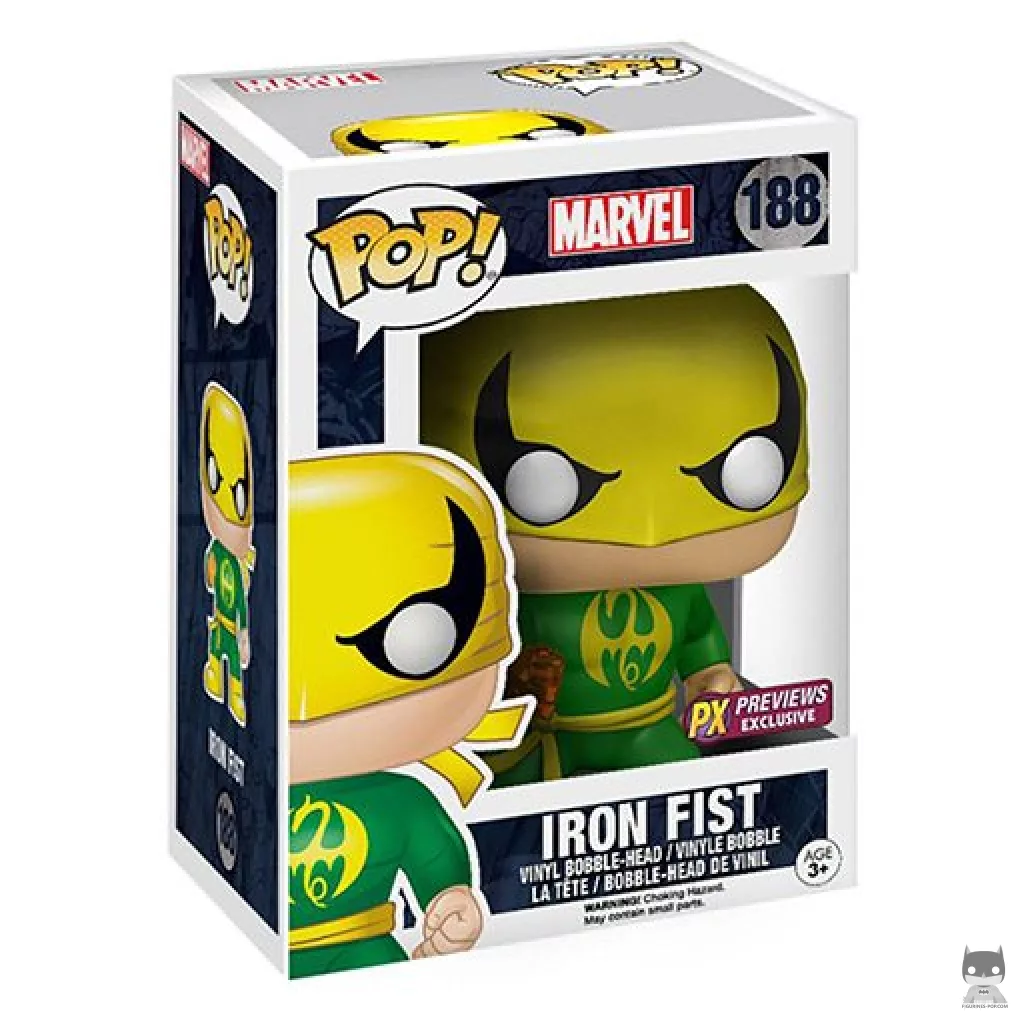 Iron Fist Funko Pop! figure in its box