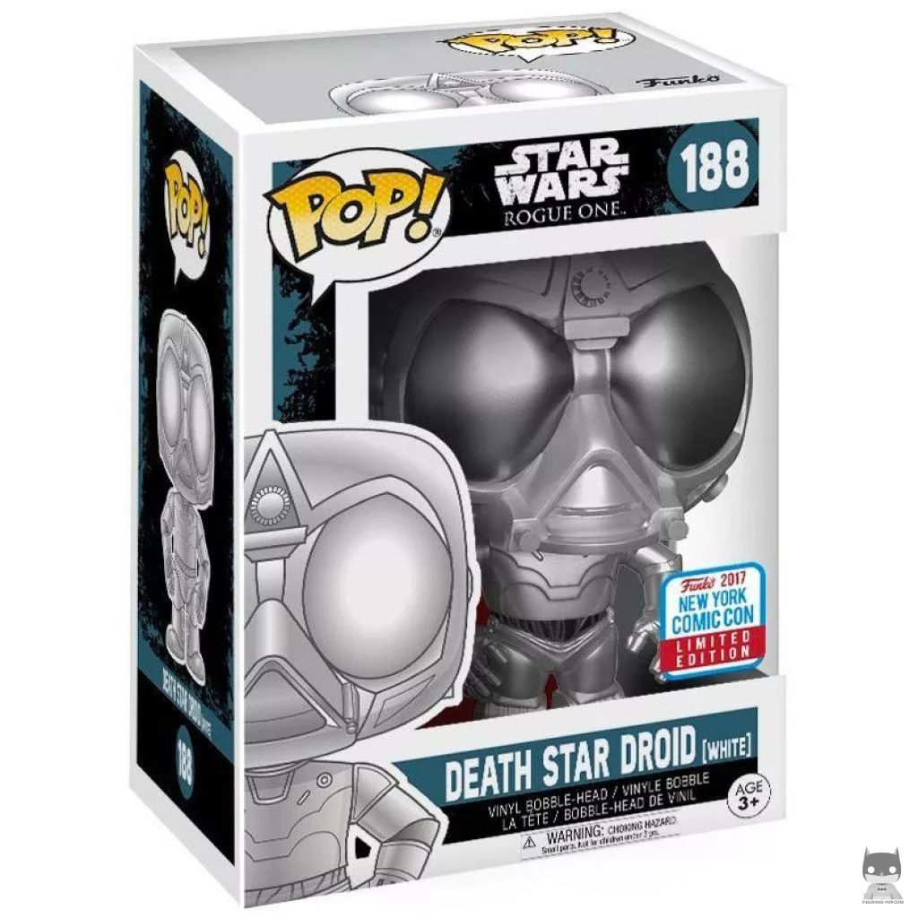 Death Star Droid (Chrome) Funko Pop! figure in its box