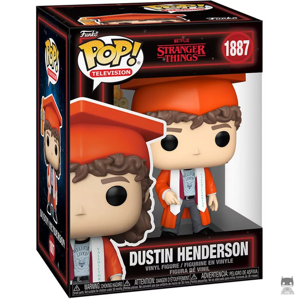 Dustin Henderson (Graduation) Funko Pop! figure in its box