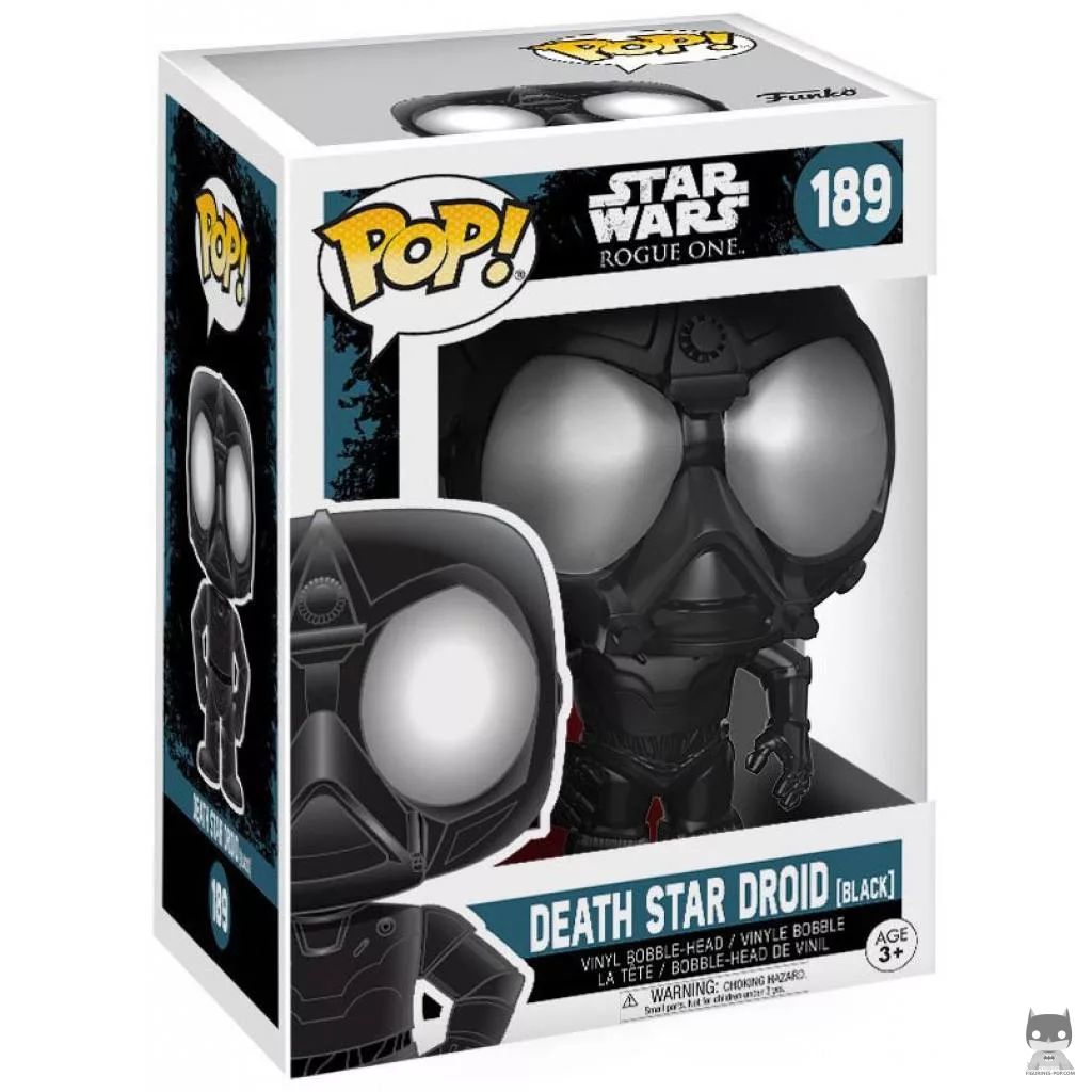 Death Star Droid (Black) Funko Pop! figure in its box