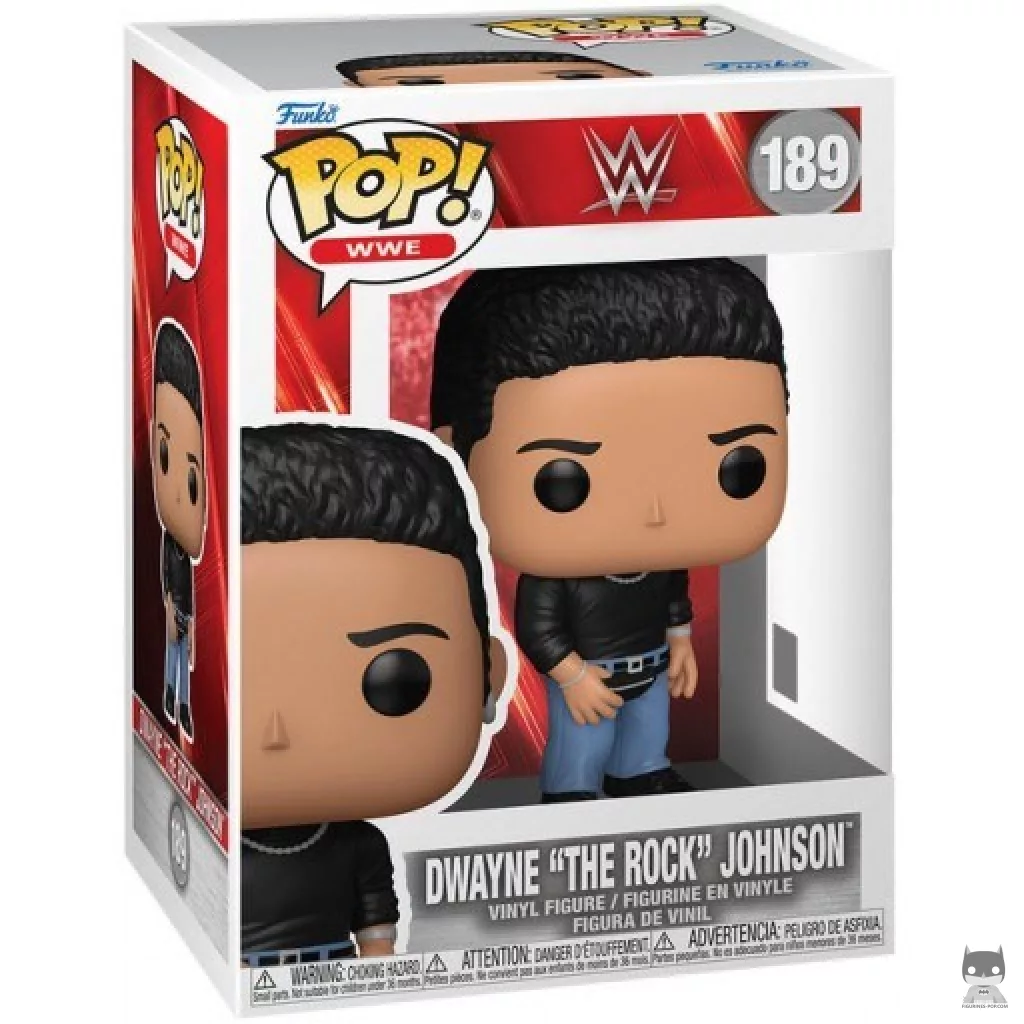 Dwayne "The Rock" Johnson Funko Pop! figure in its box