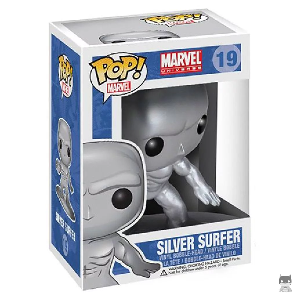 Silver Surfer Funko Pop! figure in its box