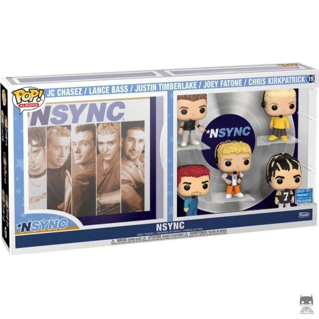 NSYNC
  : *NSYNC (JC Chasez, Lance Bass, Justin Timberlake, Joey Fatone & Chris
  Kirkpatrick) Funko Pop! figure in its box