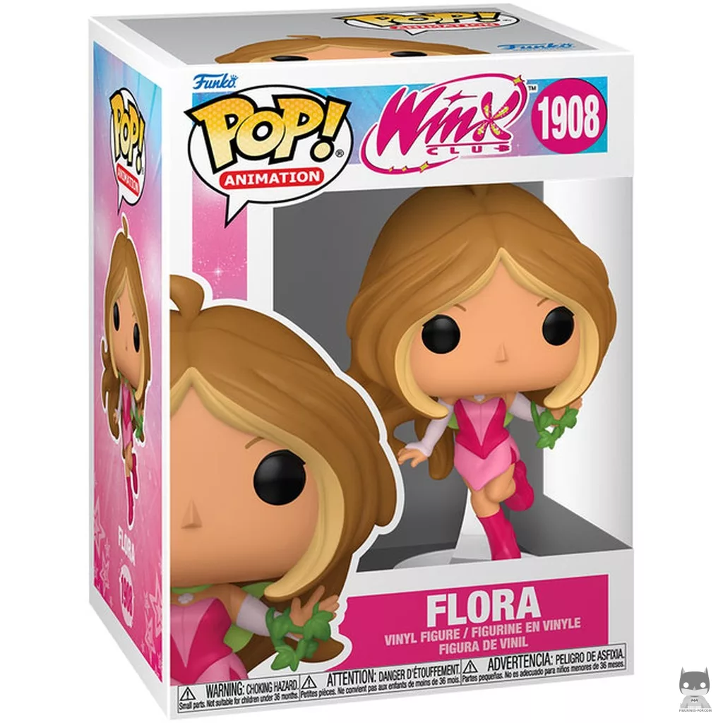 Flora Funko Pop! figure in its box