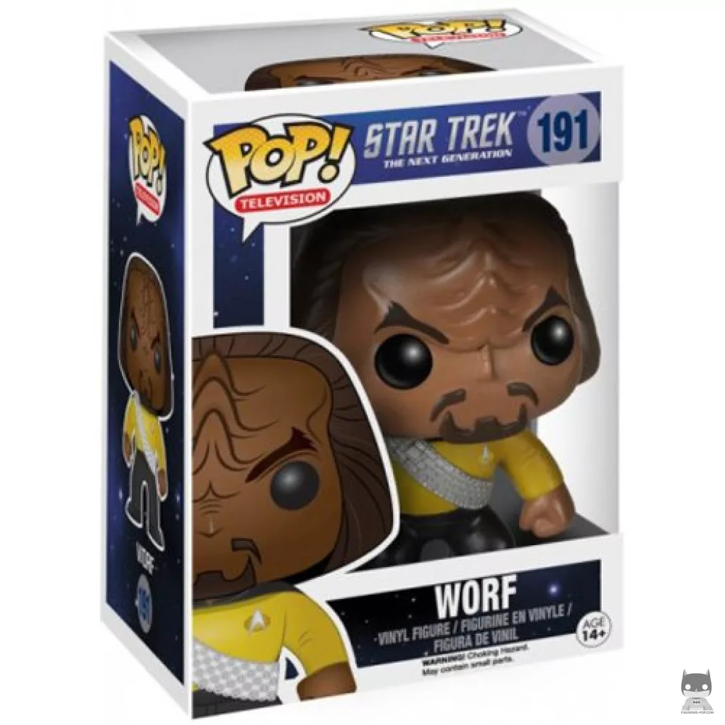 Worf Funko Pop! figure in its box
