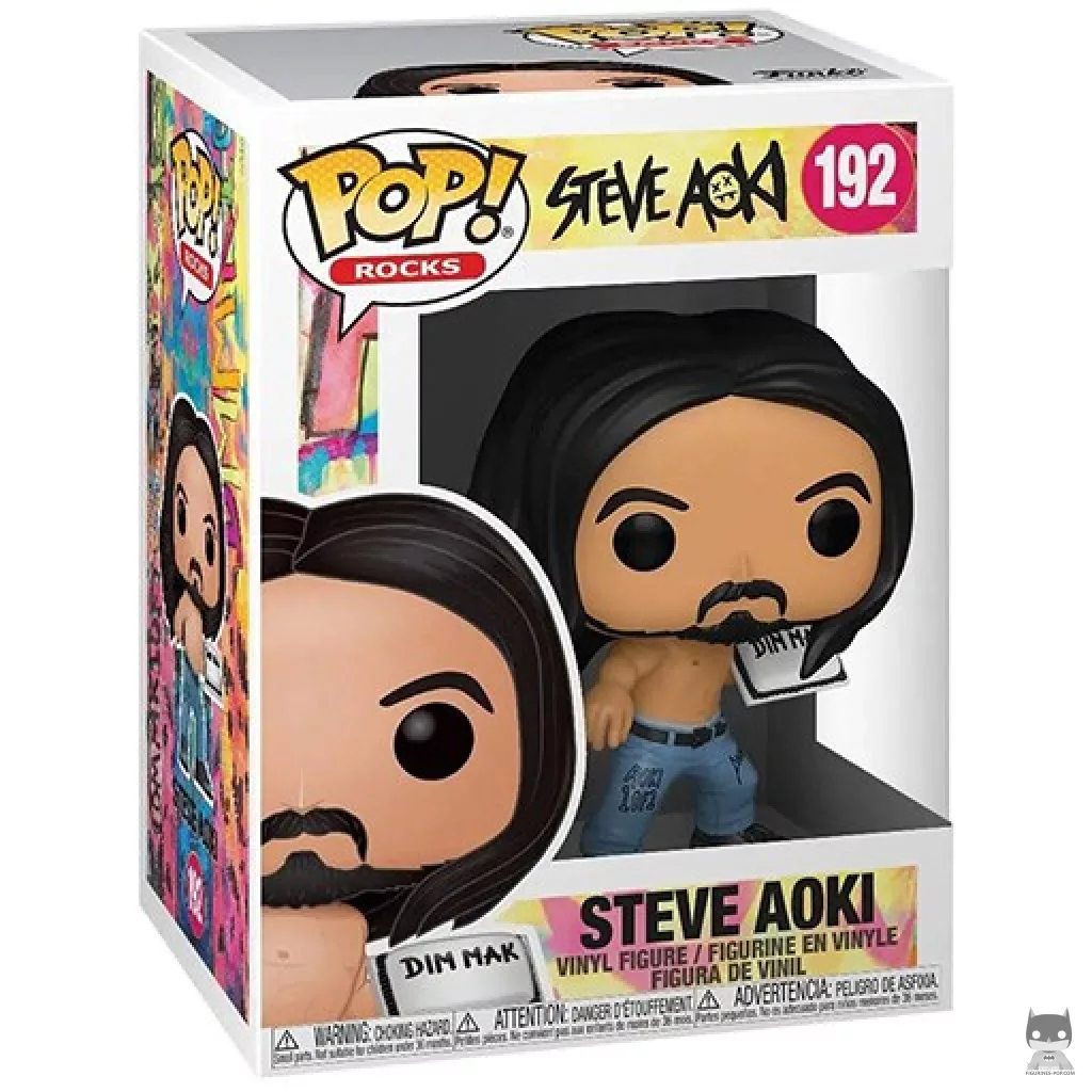 Steve Aoki Funko Pop! figure in its box