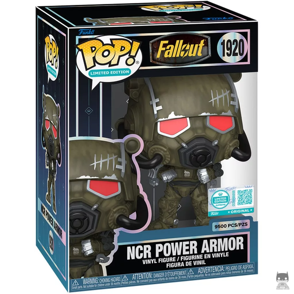NCR Power Armor Funko Pop! figure in its box