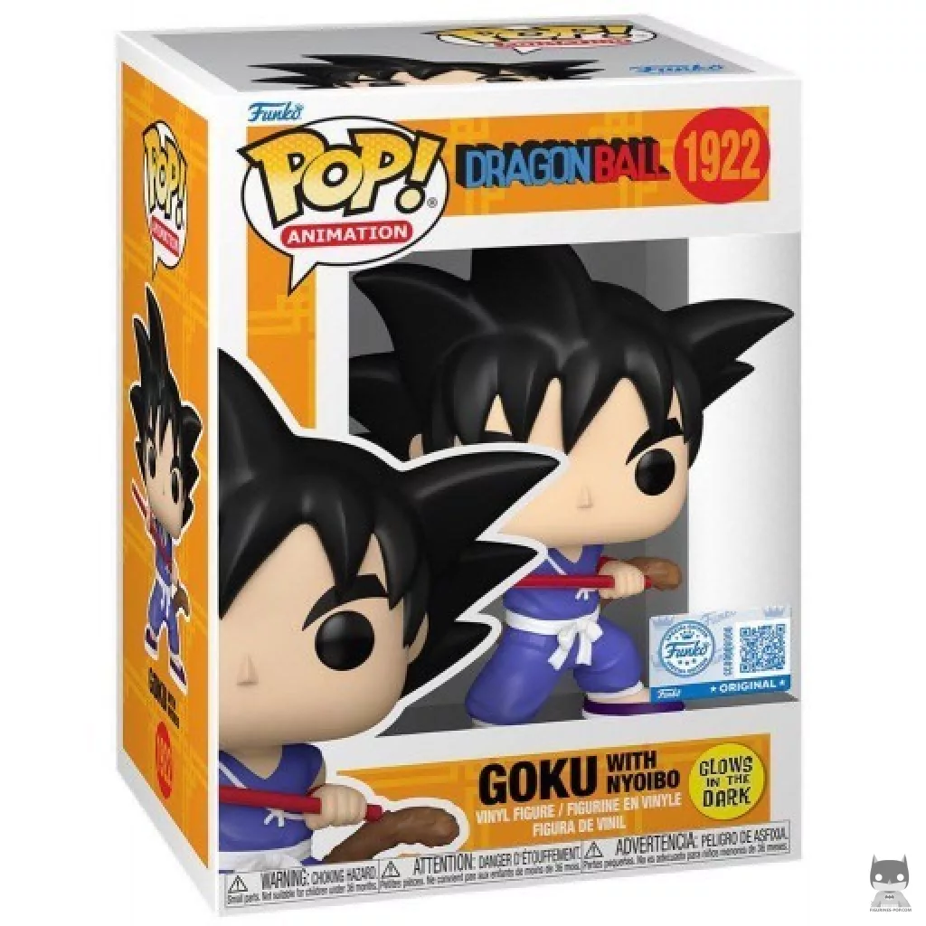 Goku with Nyoibo (Glow in the Dark) Funko Pop! figure in its box