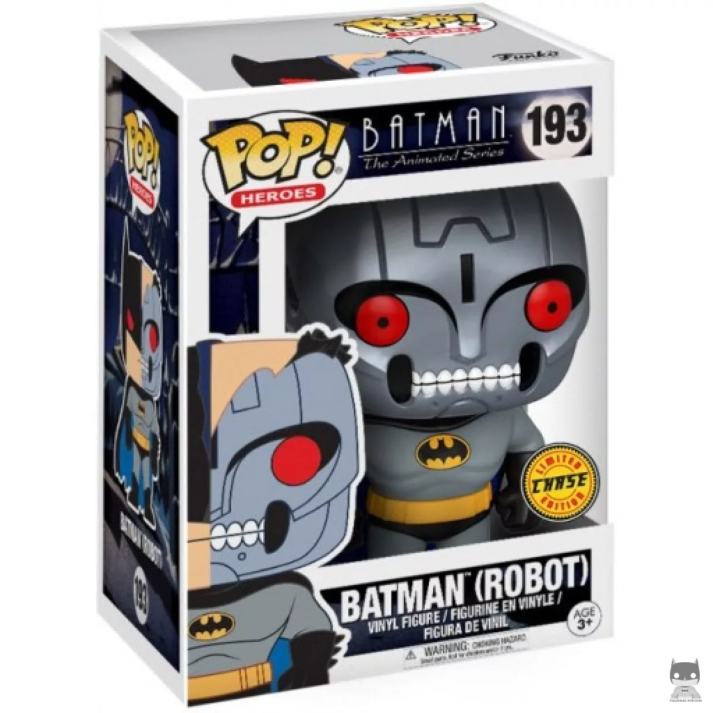 Batman Robot (Chase) Funko Pop! figure in its box