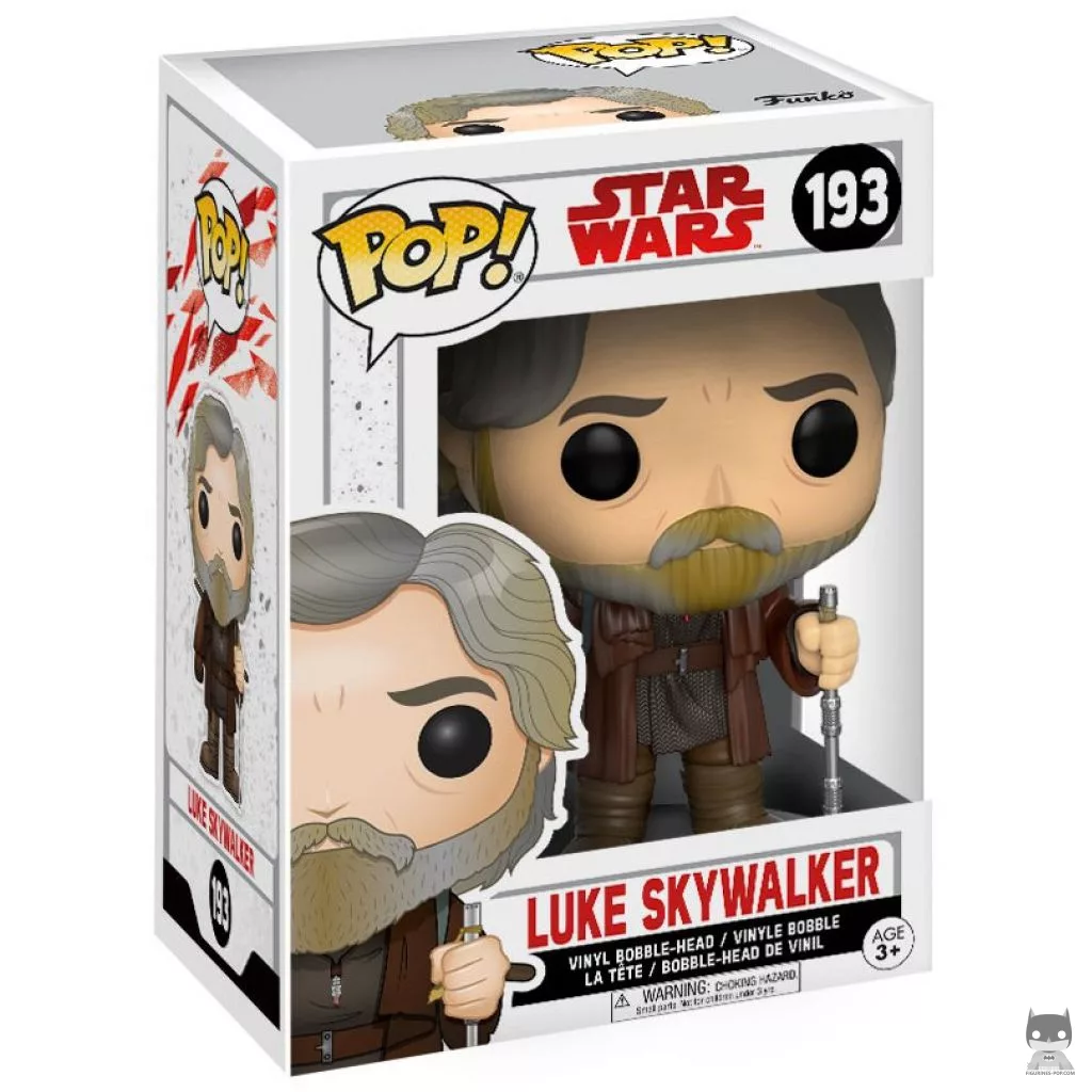 Luke Skywalker Old Man Funko Pop! figure in its box
