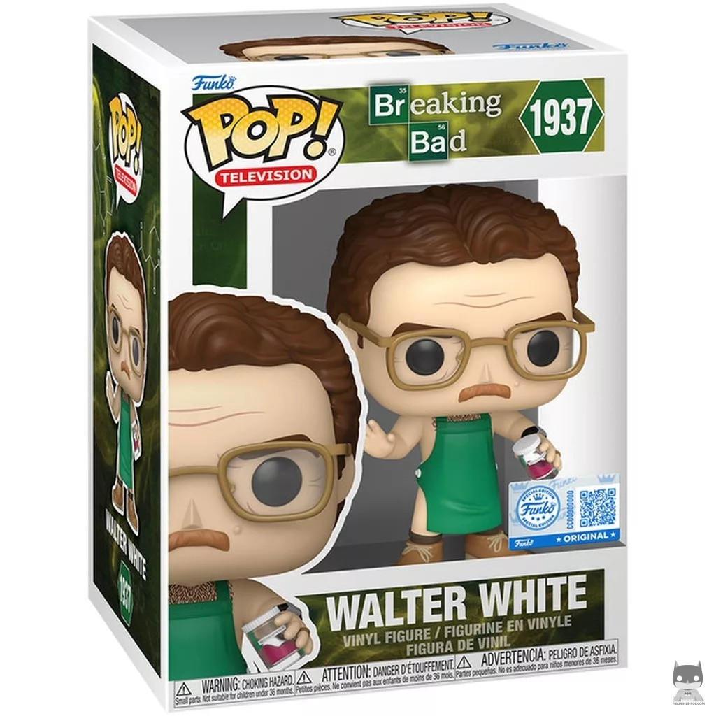 Walter White in green apron Funko Pop! figure in its box