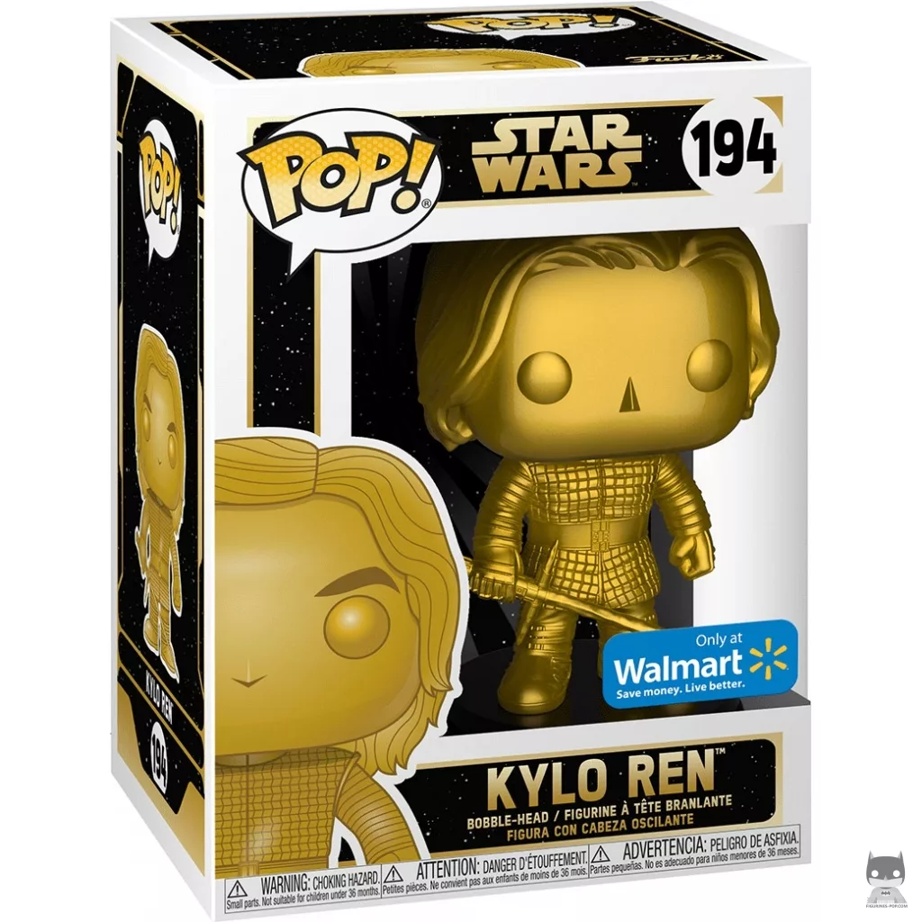 Kylo Ren (Gold) Funko Pop! figure in its box